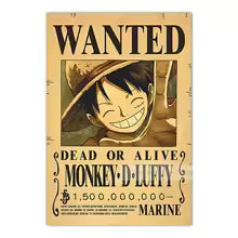 One Piece Wanted Posters | Vintage Anime Wall Art Collection